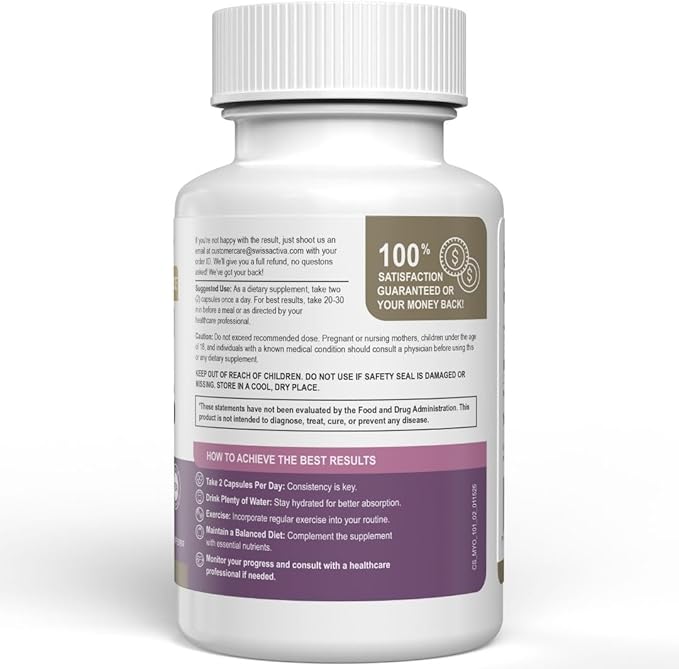 Swiss Activa+ Labs Myo Inositol &amp D-Chiro Inositol Supplement – 40:1 Ratio – Women’s Hormone Support – Supports Overall Menstrual Health &amp Metabolic Wellness – 90 Day Supply