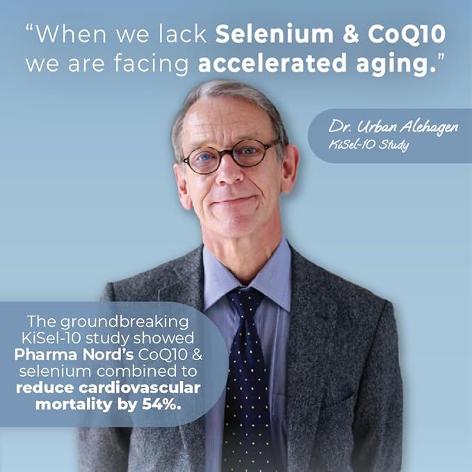 Pharma Nord Bio-SelenoQ10 Anti-Aging Supplement – 100 mg CoQ10 &amp 100 mcg Selenium Supports Longevity Cellular Aging &amp Heart Health Research Backed Combo 60 Softgels &amp 60 Tablets