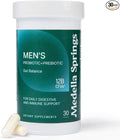 Men’s Probiotic + Prebiotic – 4 Probiotic Strains with Prebiotic Power – Probiotics for Men with 12 Billion CFUs - Non-GMO Digestive &amp Immune Support Supplement - Made in the USA – 30 Veggie Capsu