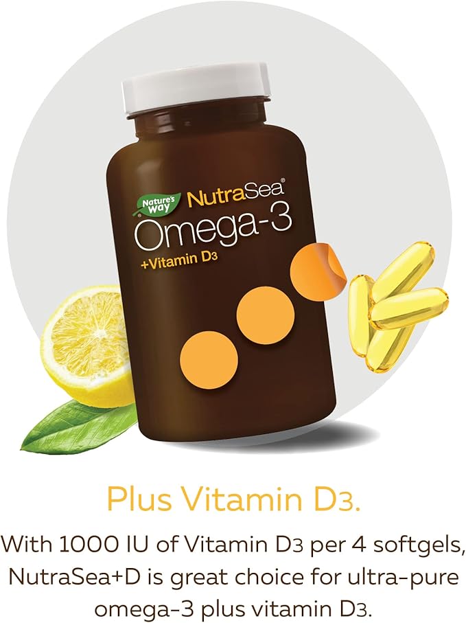 NUTRA SEA Omega-3 Plus Vitamin D Capsules 240 CT