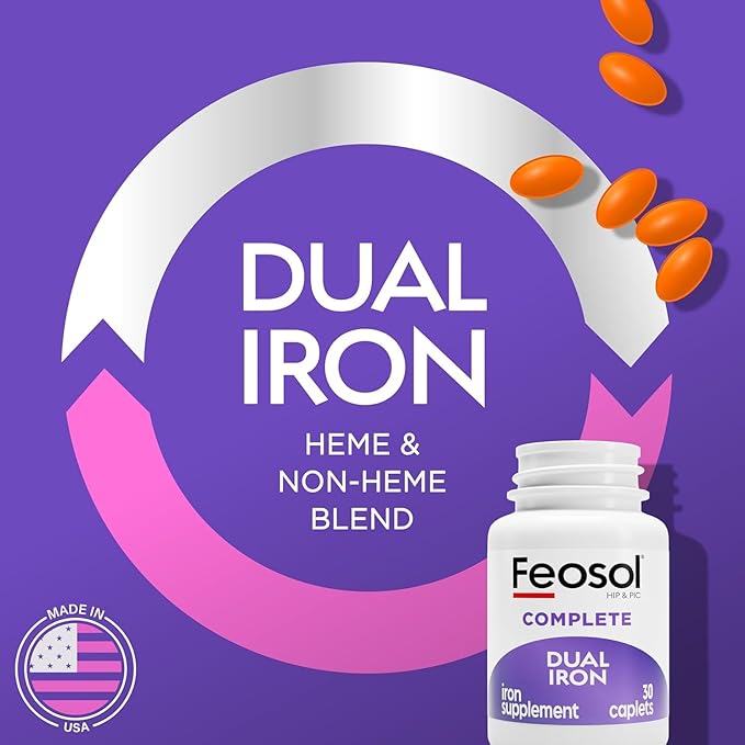 Feosol Complete with Bifera Iron 30 Caplets (3 Pack)