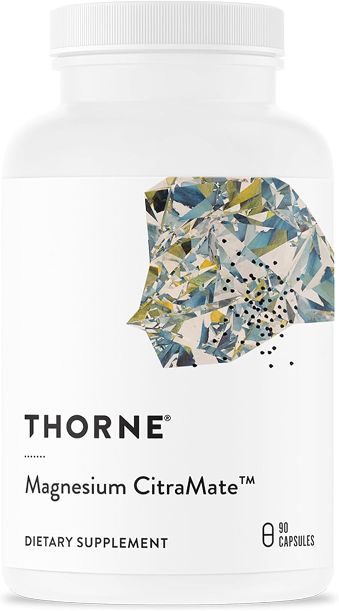 THORNE - Magnesium CitraMate - Magnesium Citrate &amp Malate Supplement - Supports Heart Health Skeletal Muscles Cardiac &amp Lung Function Bone Density &amp More* - Third-Party Certified - 90 S