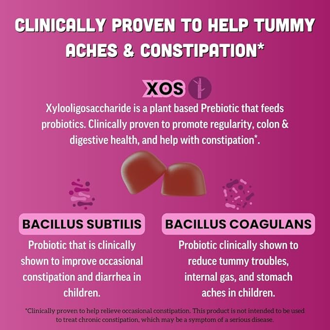 Llama Naturals Kids Pre &amp Probiotic Gummies + Adult Pre &amp Probiotics Bundle | No Added Sugar Cane | Vegan | Organic | Mixed Berry Flavor | 2 Bottles