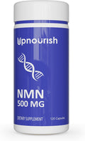 UpNourish NMN 500mg 120 Capsules - Beta Nicotinamide Mononucleotide NAD Supplement - Nicotinamide Riboside Alternative for Women &amp Men
