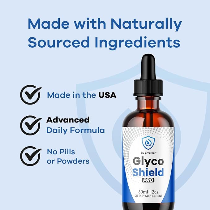 (3 Pack) Glyco Shield Drops - Official GlycoShield Pro Blood Formula Support Supplement Drops - Maximum Strength Original Natural to Overall Wellness and Support Health Reviews 3 Bottles for 3 Months