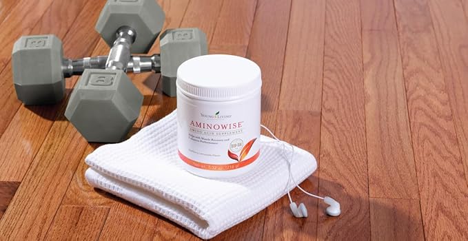 Young Living AminoWise 7.32oz - Wolfberry Lemonade Flavored Drink Mix - Muscle Performance Fatigue Reduction and Post-Exercise Support - 30 Servings