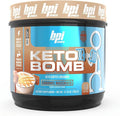 BPI Sports Keto Bomb Coffee Creamer - Supports Energy and Hydration - MCT and Electrolytes - with Calcium - Caramel Macchiato 18 Servings