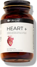 Blisque – Natural Blood Pressure Support Supplement for Heart Health and Circulation | Doctor-Approved | with 200 mg CoQ10 Hawthorn Berry Beet Root Turmeric | 90 Capsules