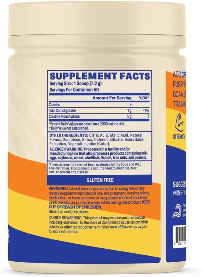 Podium Nutrition Solos | Creatine Monohydrate 50 Servings Pink Lemonade Boost Athletic Performance