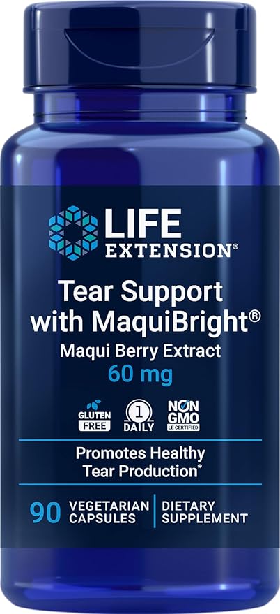 Life Extension Tear Support with MaquiBright 90 Vegetarian Capsules