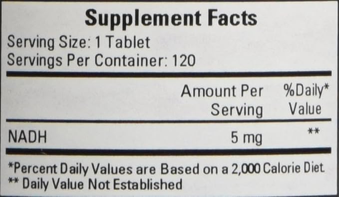 Cardiovascular Research Nadh Tablets 120 Count