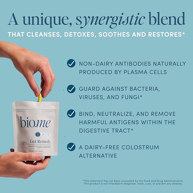Bio.me Daily Prebiotic Fiber &amp Gut Cleanse Bundle - Unflavored Fiber Powder (30 Servings) + 5-Day Cleanse Capsules w/Magnesium Berberine L-Glutamine - Digestive Support Microbiome Reset (30 Cap
