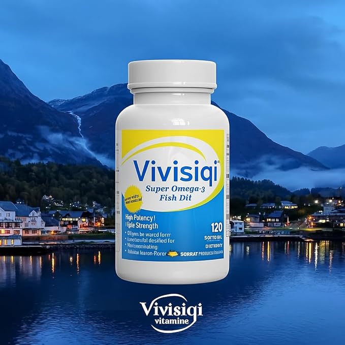 Super Omega-3 Fish Oil – 120 Softgels – High Potency Marine Lipid Supplement