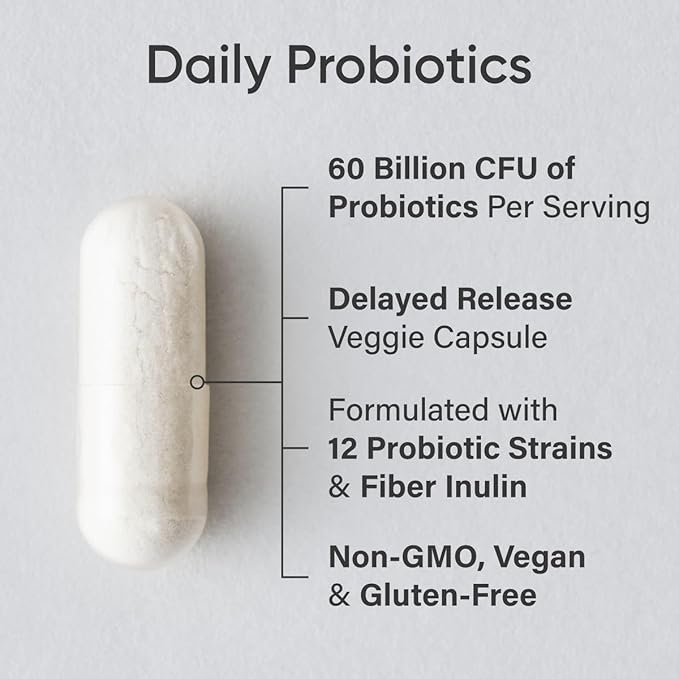 Sports Research Body Wellness Pack - Wild Alaskan Pollock Omega 3 Fish Oil 1250mg + Vegan Probiotics with Prebiotics 60 Billion CFU + 5000 IU Vitamin D + 100mcg Mk7 Vitamin K