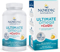 Nordic Naturals Ultimate Omega + CoQ10 Lemon - 120 Soft Gels - 1280 mg Omega-3 + 100 mg CoQ10 - Heart Health Cellular Energy Antioxidant Support - Non-GMO - 60 Servings