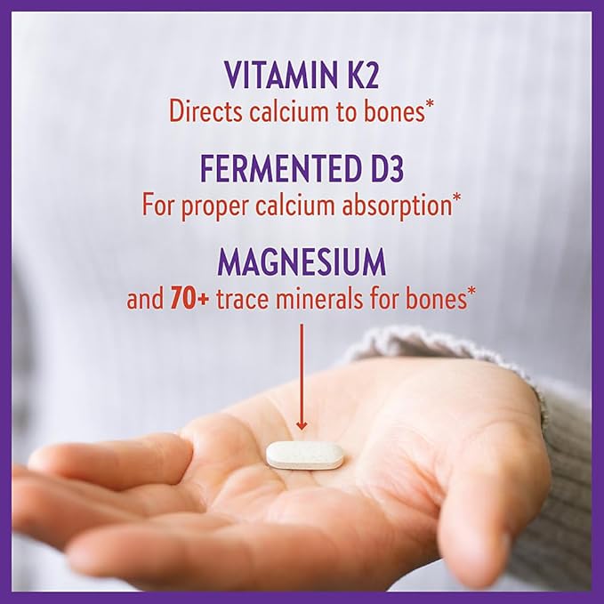 New Chapter Calcium Supplement â€“ Bone Strength Organic Plant Calcium with Vitamin K2 + D3 + Magnesium Vegetarian Gluten Free - 120 count (40 day supply)