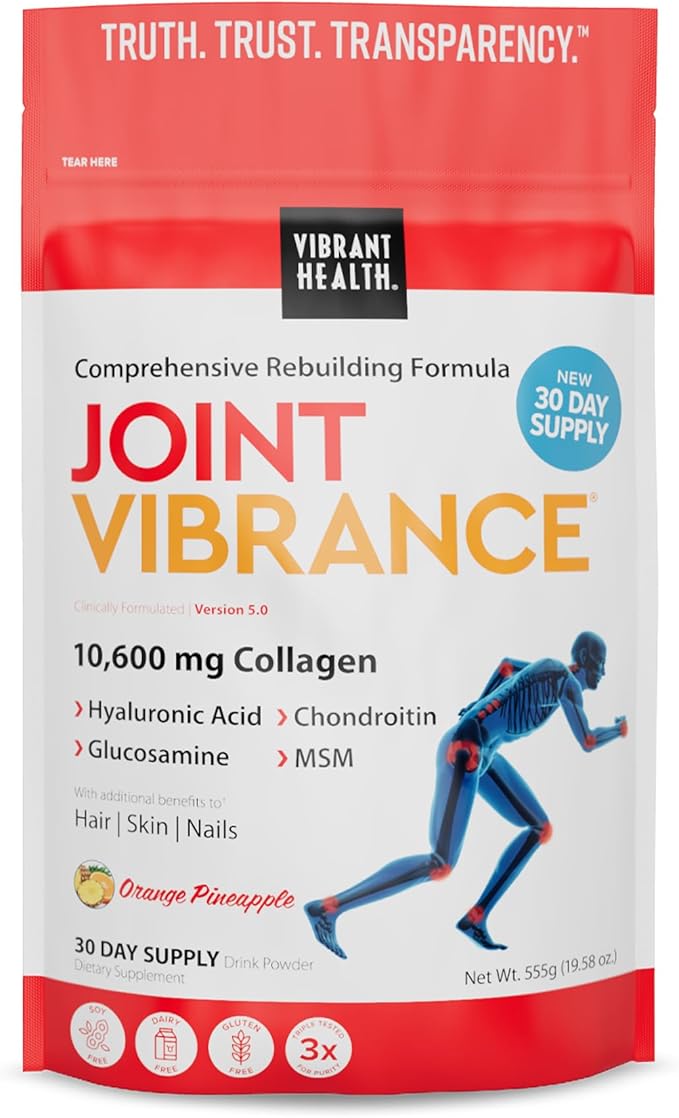 Vibrant Health Joint Vibrance Comprehensive Joint and Cartilage Support 30 Servings