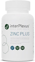 InterPlexus Zinc Plus - Zinc with Vitamin C and Organic Citrus Bioflavanoids to Support a Healthy Immune System - Gluten Free Dairy Free Soy Free - 60 Capsules (60 Servings)