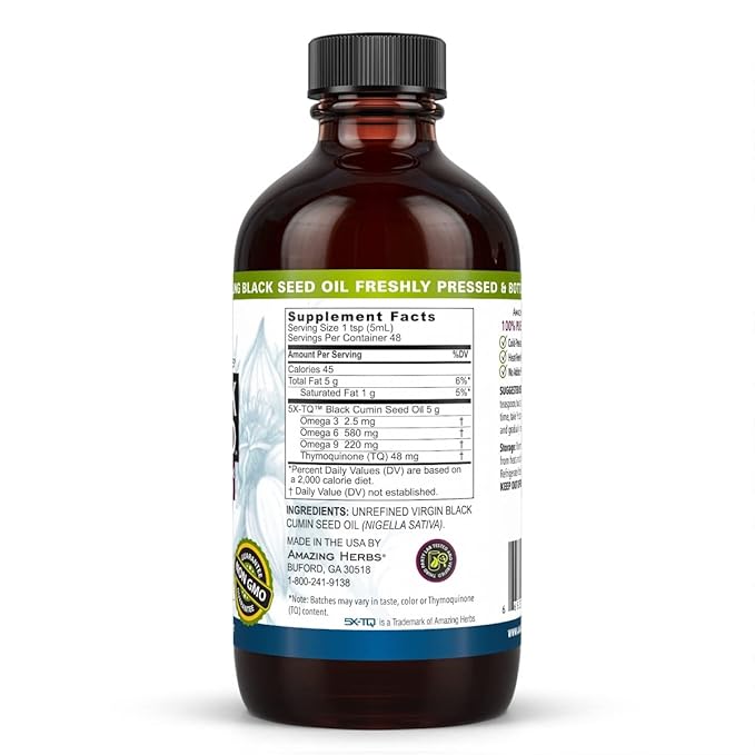 Amazing Herbs Oil Black Seed Premium