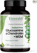 Emerald Labs Glucosamine &amp Chondroitin with MSM - Bone Health &amp Joint Health Supplement - Gluten-Free - 120 Capsules (30-Day Supply)