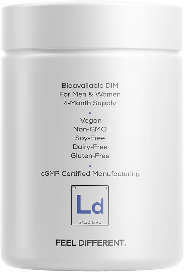 Codeage Liposomal DIM Supplement - 4 Months Supply of DIM Vitamins and SGS Pomegranate Broccoli Vitamin E Isomers Tocopherols Alpha Beta Gamma Delta - Liposomal Formula - Gluten-Free - 120 Capsules