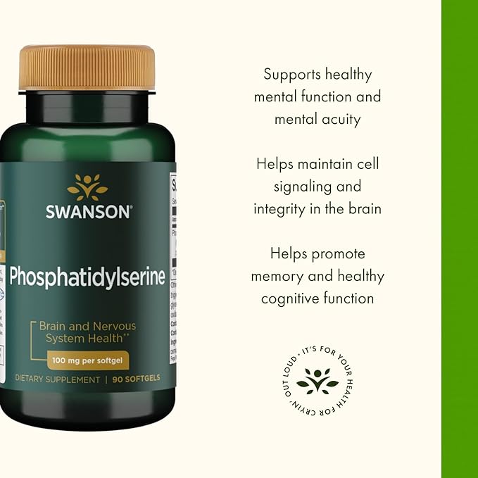 Swanson Phosphatidylserine 100 mg 90 Sgels (2 Pack)