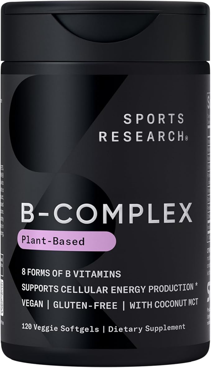 Sports Research® Supplements Pack - Omega 3 Salmon Oil + Organic MCT Oil + Vitamin B-Complex