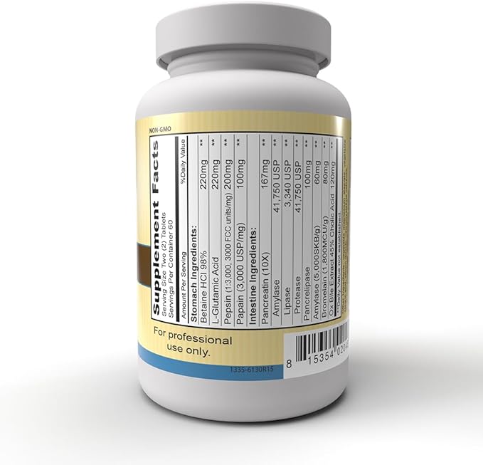 Priority One Vitamins Enzy Gest 120 Tablets - Pancreatic Enzymes and More Supporting Healthy Digestion and intestinal Activity.*