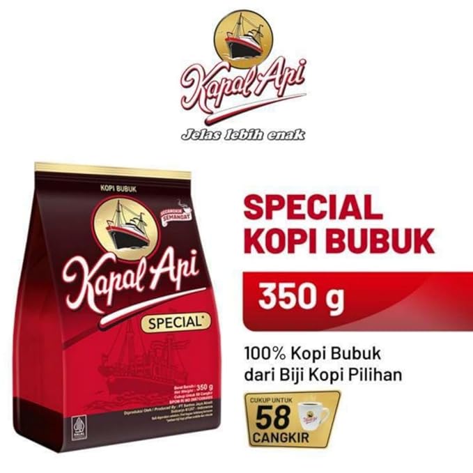 Kapal Api Indonesian Coffee Kopi Bubuk Special 350g (Pack of 1)