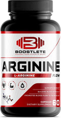 Arginine Flow – L-Arginine with Citrulline AKG &amp Beta Alanine – Nitric Oxide Support for Muscle Pump Circulation and Endurance – 60 Capsules