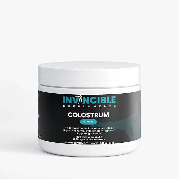 Grass-Fed Bovine Colostrum Powder | 2300mg 25% IgG | Immune &amp Gut Support Athletic Recovery | Non-GMO Gluten-Free Lab-Tested