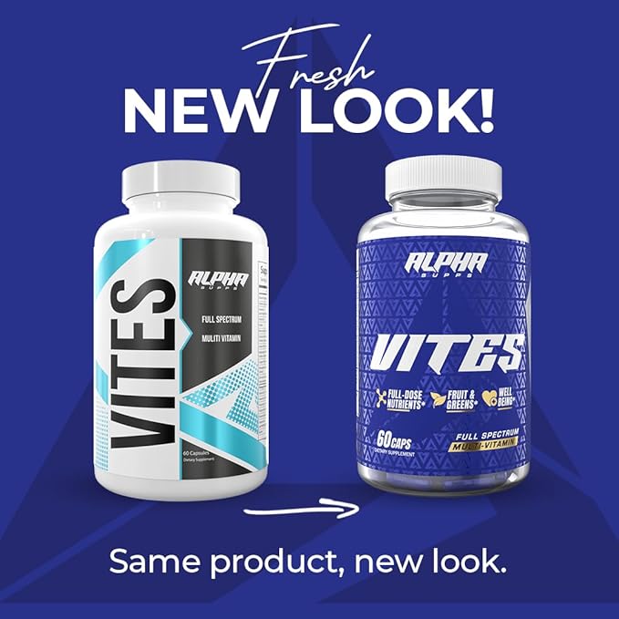 Alpha Supps Vites Men's Multivitamin Complete Daily Supplement with Fruits Veggies Energy Immune &amp Prostate Support - Daily Whole Food Vitamins with Antioxidants and Digestive Enzymes