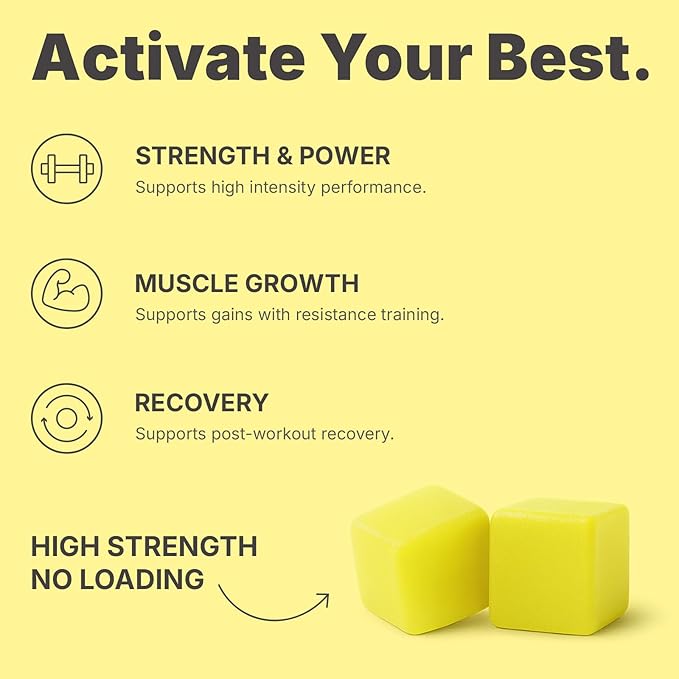 Creatine Monohydrate Gummies – 3600mg Real Creatine Per Serving – Transparent Label Zesty Lemon Flavor Lab-Tested Strength &amp Recovery Supplement