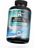 Sodium Butyrate High Dose 580 mg (30% Butyric Acid) 240 Vegan Capsules 8 Month Supply Sodium Supplement to Support Overal Gut Health - by Apollo's Hegemony