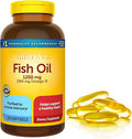 Omega 3 Fish Oil BurpLess Fish Oil 1200 mg Heart &amp Wellness Support Omega 3 Supplement with 300 Softgels (Pack of 1)