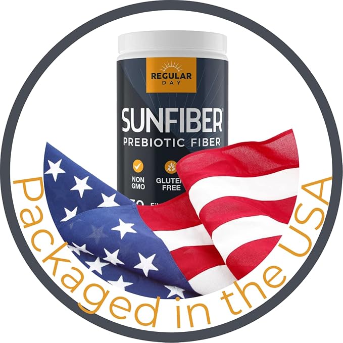 Sunfiber Prebiotic Fiber Supplement for Digestive Health - Promotes Gentle Regularity | Gluten Free Vegan Dairy Free Non-GMO Keto Tasteless | One Simple Ingredient | 30 Servings