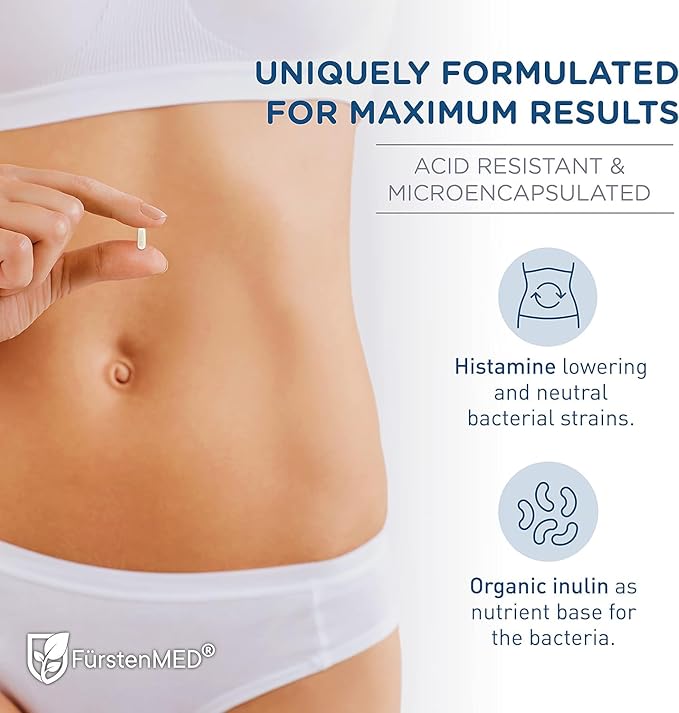 FürstenMED Bifidoflor HIT - Probiotic Supplement - Lactobacillus Salivarius Gasseri Rhamnosus &amp 4 Bifidobacterium Probiotic - Normal Gut Digestive Health Support - 60 Vegan Capsules