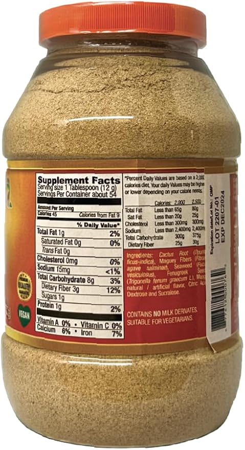 Natural Fiber Powder Mango Flavor