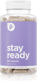 Pure for Her Vegan Stay Ready Fiber Supplement for Women | Bloat &amp Gas Relief Supports Digestive Health Regularity &amp Appetite Control | 160 Capsules