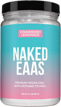 NAKED Strawberry Lemonade EAAs Amino Acids Powder Vegan Essential Amino Acids Instantized All Natural EAA Powder Supplement 1.1LB - 26 Servings