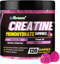 Creatine Monohydrate Gummies 6g for Men &amp Women Potent Creatine Supplement Chewables Creatine for Energy Boost Increase Strength and Build Muscle Gluten-Free Sugar Free120 Count