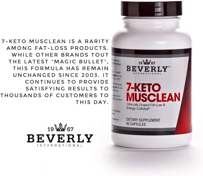 7-KETO Musclean. Lose up to 3X as Much Body Fat Without Losing Muscle Tone. Potent Thermogenic DIET Pill for Men &amp Women. Boost Fat-Burning Metabolism. KETO DIET - Reduce overeating. 90 caps