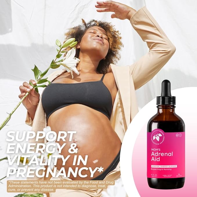 Mountain Meadow Herbs Mom's Adrenal Aid – Liquid Herbal Supplement Natural Adrenal Support for Women Safe for Expecting &amp Nursing Moms Boosts Energy Reduces Fatigue &amp Supports Hormone Bala