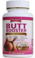 Butt Booster Pills Mention Buttocks Herbal Supplements Plump Hips Enhancement Firming and Seductive 60 Tablets