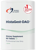 Designs for Health HistaGest-DAO - Diamine Oxidase DAO Enzyme to Support Digestion of Histamine-Containing Foods - 20000 HDU DAO Diamine Oxidase Enzymes (60 Gastro-Resistant Tablets)