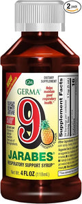 Germa 9 Jarabes Dietary Supplement 4 Fl oz. 2-Pack