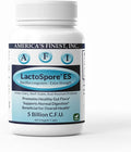 AFI LactoSpore® ES Spore Probiotic | 5B CFU Heyndrickxia Coagulans | Supports Gut Digestive Immune &amp Vaginal Health | Positive Mood Balance I Dairy Gluten &amp Soy Free | Made in USA - 60 Caps