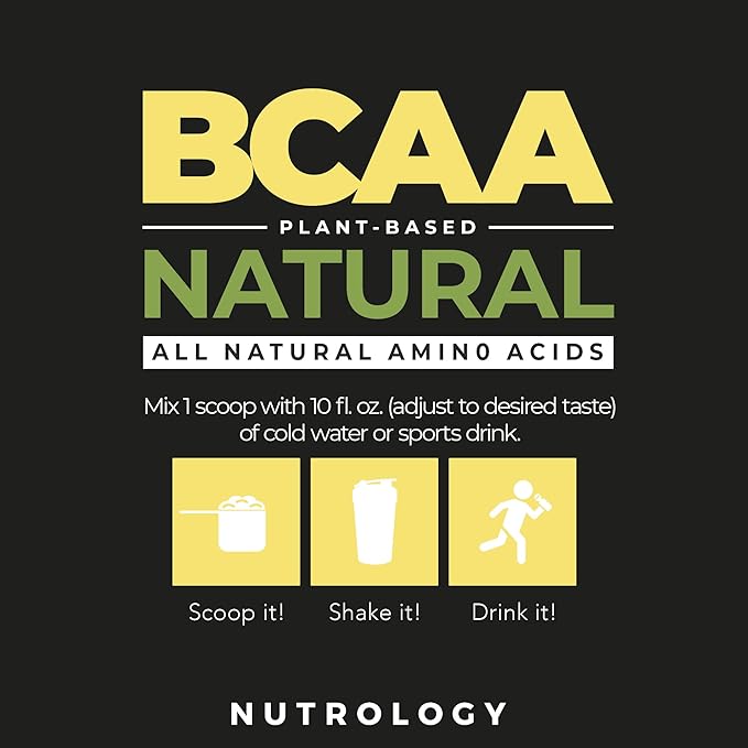 Nutrology Greens &amp Fruits Powder-Naturally Sourced Superfood Chocolate (30 Servings) BCAA Natural Plant Based BCAA Powder Lemonade Flavor (30 Servings)
