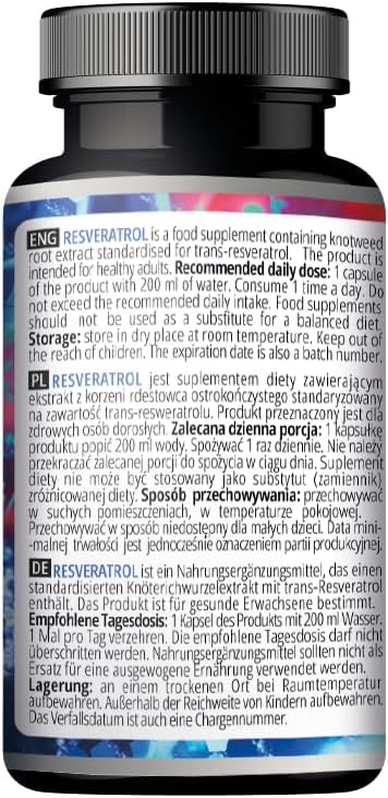 APOLLO'S HEGEMONY Resveratrol Max - 500 mg per Capsule - 60 Vegan Capsules - High Purity 98% Extract - Supports Circulatory Health - Natural Antioxidant - Dietary Supplement