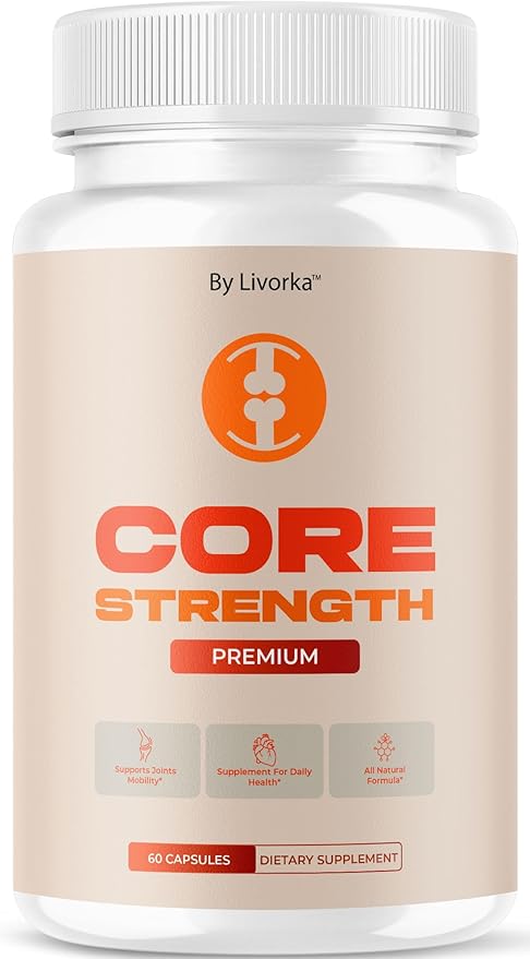 Core Strength - Official Core Strength Premium Capsules All Natural Ingredients Advanced Formula Daily Pills Overall Health &amp Wellness Support Vitamin Reviews 60 Capsules for 1 Month